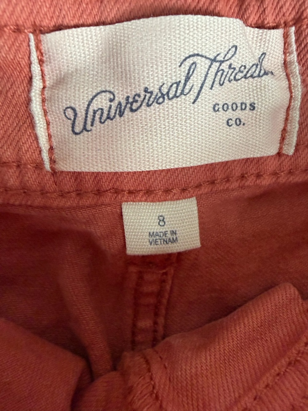 Universal Thread™ Women's High-Rise Sailor Wide Leg Ankle Jeans - Light Red 8 - Picture 5 of 11